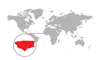 mise au point de la carte de la guinée bissau. carte du monde isolée. isolé sur fond blanc. illustration vectorielle. vecteur