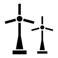 style d'icône de moulin à vent vecteur