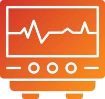 style d'icône de cardiogramme vecteur