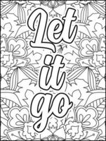 page de coloriage de citations de motivation. page de coloriage de citations inspirantes. page de coloriage de citations positives. ondes positives. mot de motivation de motivation. typographie motivationnelle. vecteur