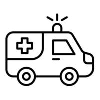 style d'icône d'ambulance vecteur