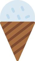 illustration vectorielle de cornet de crème glacée sur fond.symboles de qualité premium.icônes vectorielles pour le concept et la conception graphique. vecteur