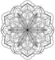vecteur gratuit de mandala fleur circulaire