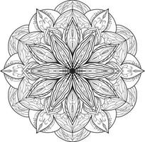 vecteur gratuit de mandala fleur circulaire