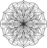 vecteur gratuit de mandala fleur circulaire