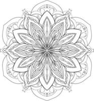 vecteur gratuit de mandala fleur circulaire