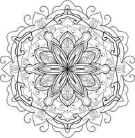 vecteur gratuit de mandala fleur circulaire