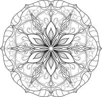 vecteur gratuit de mandala fleur circulaire