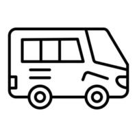 style d'icône de transport en commun vecteur