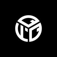 création de logo de lettre qfq sur fond noir. concept de logo de lettre initiales créatives qfq. conception de lettre qfq. vecteur