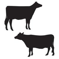 silhouette de vache vecteur