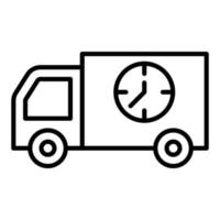 style d'icône de livraison 24 heures sur 24 vecteur