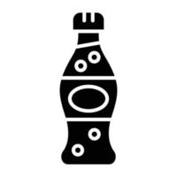 style d'icône de cola vecteur