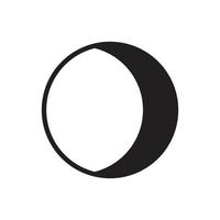 vecteur de lune pour l'illustration web du symbole d'icône