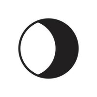 vecteur de lune pour l'illustration web du symbole d'icône