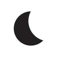 vecteur de lune pour l'illustration web du symbole d'icône