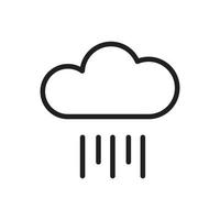 vecteur de temps de pluie pour l'illustration web du symbole d'icône