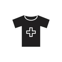silhouette de vecteur de t-shirt pour l'icône de symbole de site Web