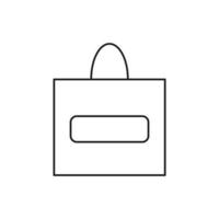 icône de sac pour la présentation du site Web de l'icône de symbole vecteur