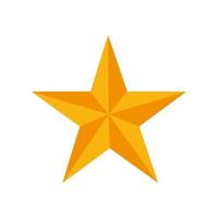 icône étoile. dessin d'étoile équilibré. illustration vectorielle. suréminence. étoiles d'or. icône de prix sur fond blanc. vecteur