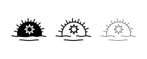 conception d'icône de jour d'anzac. symbole d'icône d'insigne simple porté sur le bord du chapeau. vecteur