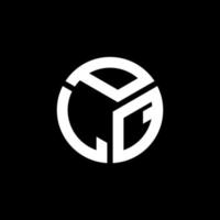 création de logo de lettre plq sur fond noir. concept de logo de lettre initiales créatives plq. conception de lettre plq. vecteur