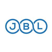 création de logo de lettre jbl sur fond blanc. concept de logo de lettre initiales créatives jbl. conception de lettre jbl. vecteur