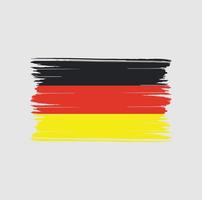 coups de pinceau du drapeau allemand. drapeau national vecteur