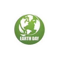 modèle de vecteur de logo écologie jour de la terre