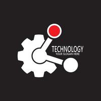 modèle de vecteur de conception de logo de technologie