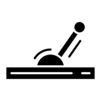 icône de glyphe de levier de commande vecteur