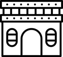 illustration vectorielle de monument sur un fond. symboles de qualité premium. icônes vectorielles pour le concept et la conception graphique. vecteur