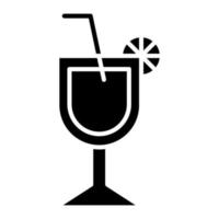 icône de glyphe de cocktails vecteur