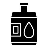 icône de glyphe de cantine d'eau vecteur