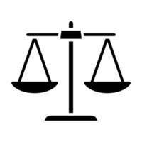 icône de glyphe de loi vecteur