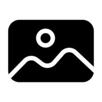 icône de glyphe d'image vecteur