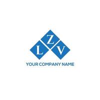 création de logo de lettre lzv sur fond blanc. concept de logo de lettre initiales créatives lzv. conception de lettre lzv. vecteur