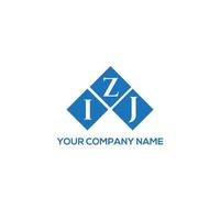 création de logo de lettre izj sur fond blanc. concept de logo de lettre initiales créatives izj. conception de lettre izj. vecteur