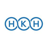 hkh concept de logo de lettre initiales créatives. conception de lettre hkh. création de logo de lettre hkh sur fond blanc. hkh concept de logo de lettre initiales créatives. conception de lettre hkh. vecteur