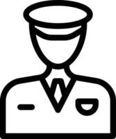 illustration vectorielle d'officier sur un fond. symboles de qualité premium. icônes vectorielles pour le concept et la conception graphique. vecteur