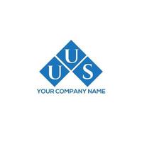 création de logo de lettre uus sur fond blanc. concept de logo de lettre initiales créatives uus. conception de lettre uus. vecteur