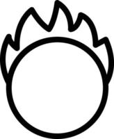 illustration vectorielle d'anneau de feu sur un fond. symboles de qualité premium. icônes vectorielles pour le concept et la conception graphique. vecteur