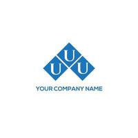création de logo de lettre uuu sur fond blanc. uuu concept de logo de lettre initiales créatives. conception de lettre uuu. vecteur