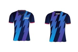 le maillot est une conception de t-shirt de sport moyenne pour l'équipe de football, de basket-ball et de volley-ball vecteur