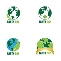 modèle de vecteur de logo écologie jour de la terre