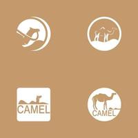 illustration vectorielle de chameau icône vecteur