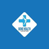 illustration vectorielle du logo de la santé osseuse vecteur