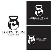 conception de logo de remise en forme vector illustrationicon