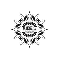 illustration vectorielle de conception de logo de mandala vecteur