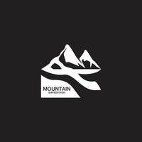 illustration de modèle de logo icône de montagne vecteur